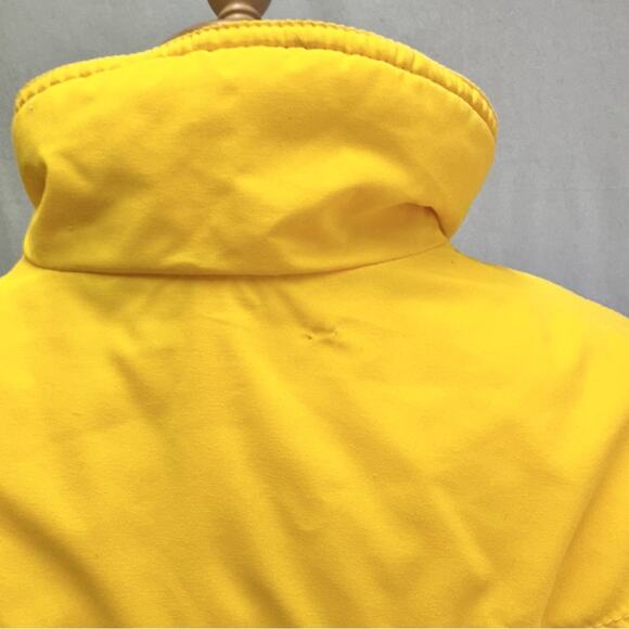 Roffe vintage white/yellow one piece belted snowmobile snow bib snowsuit size XL - Picture 6 of 16